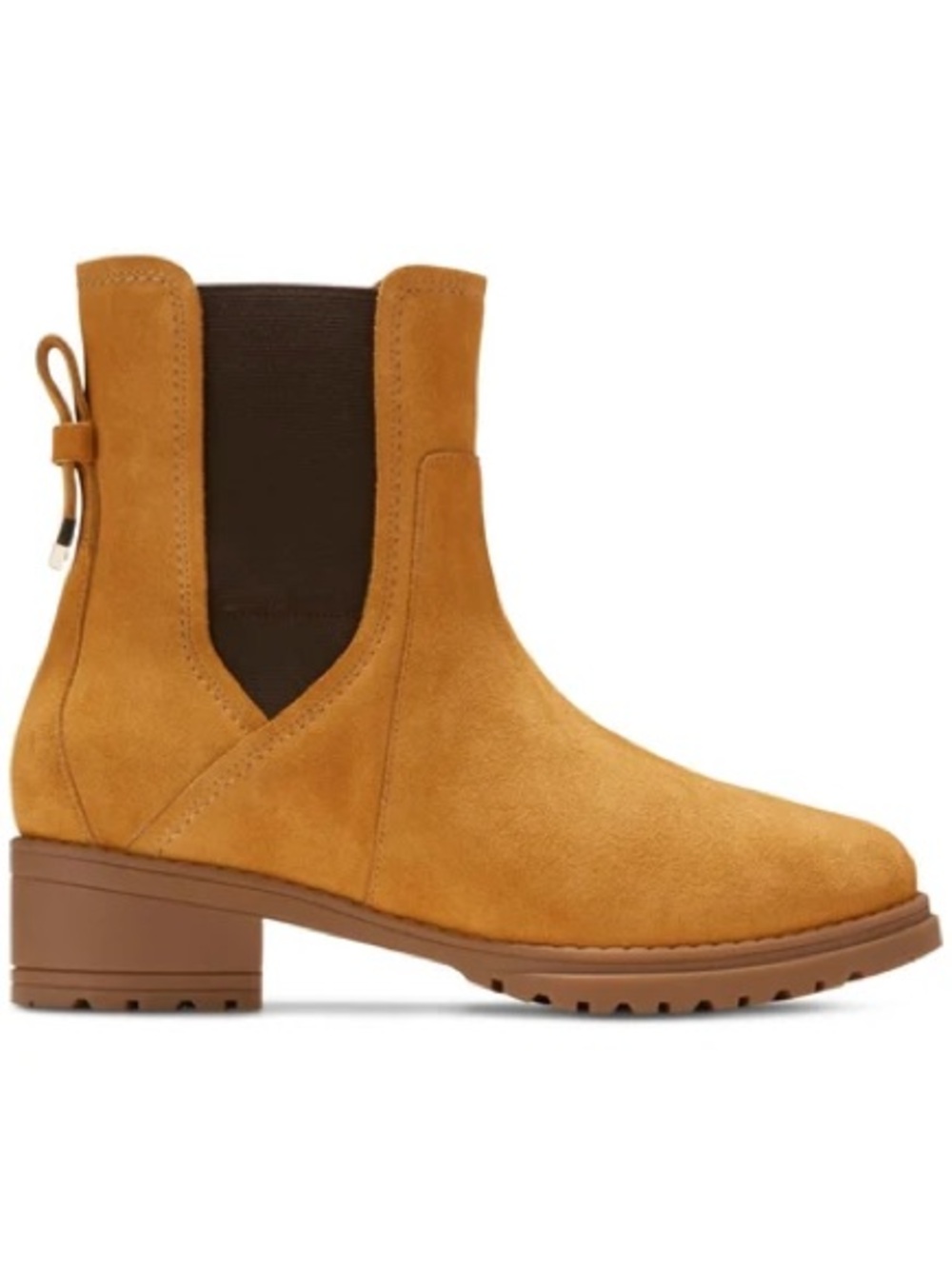 Cole Haan Camea Amber Suede Waterproof Chelsea Boots Women’s Size 9 New